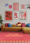 Vibe With The Universe Pink Leopard Rug