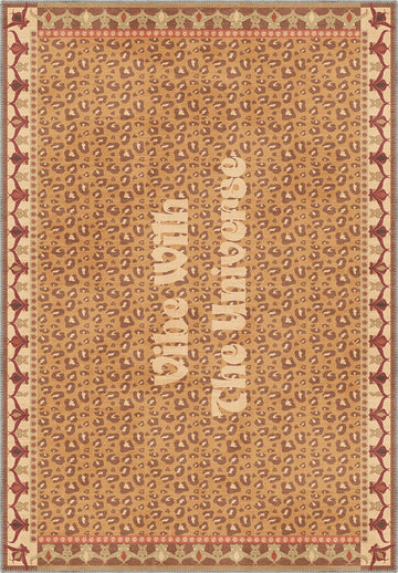 Vibe With The Universe Beige Leopard Rug