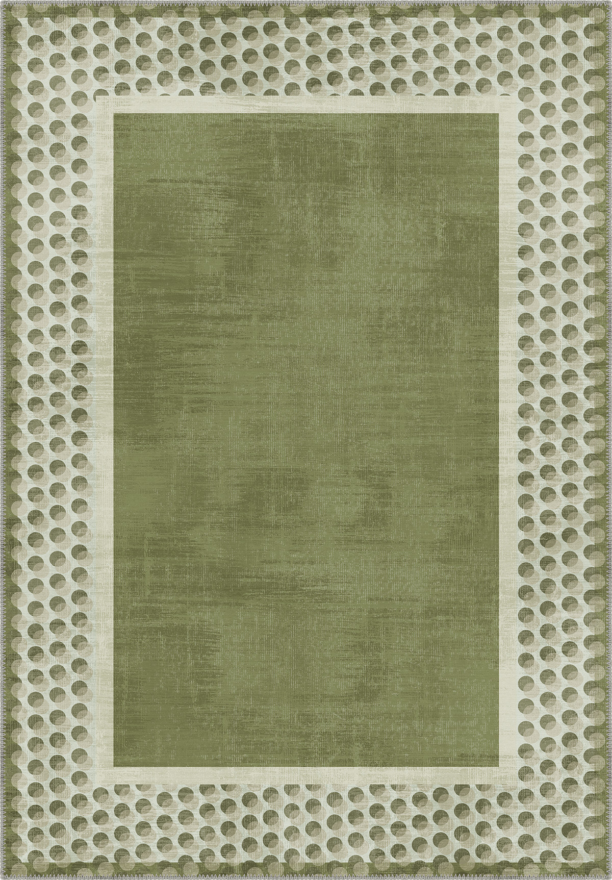 Perrin Sage Green Polka Dot Rug