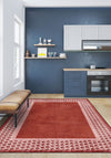 Perrin Terracotta Polka Dot Rug
