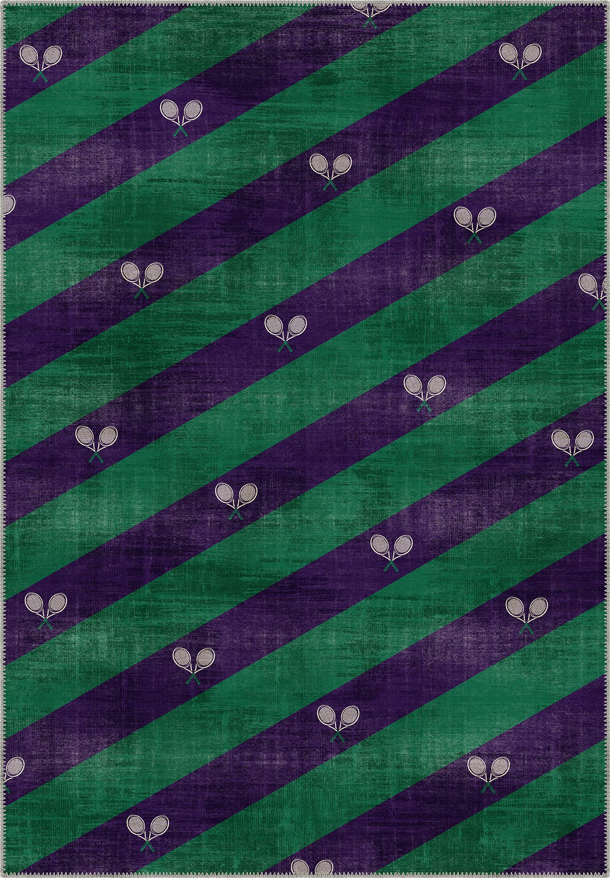 Grand Court Purple Tennis Rug
