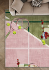 Garden Party Bubbles and Strawberries Rug