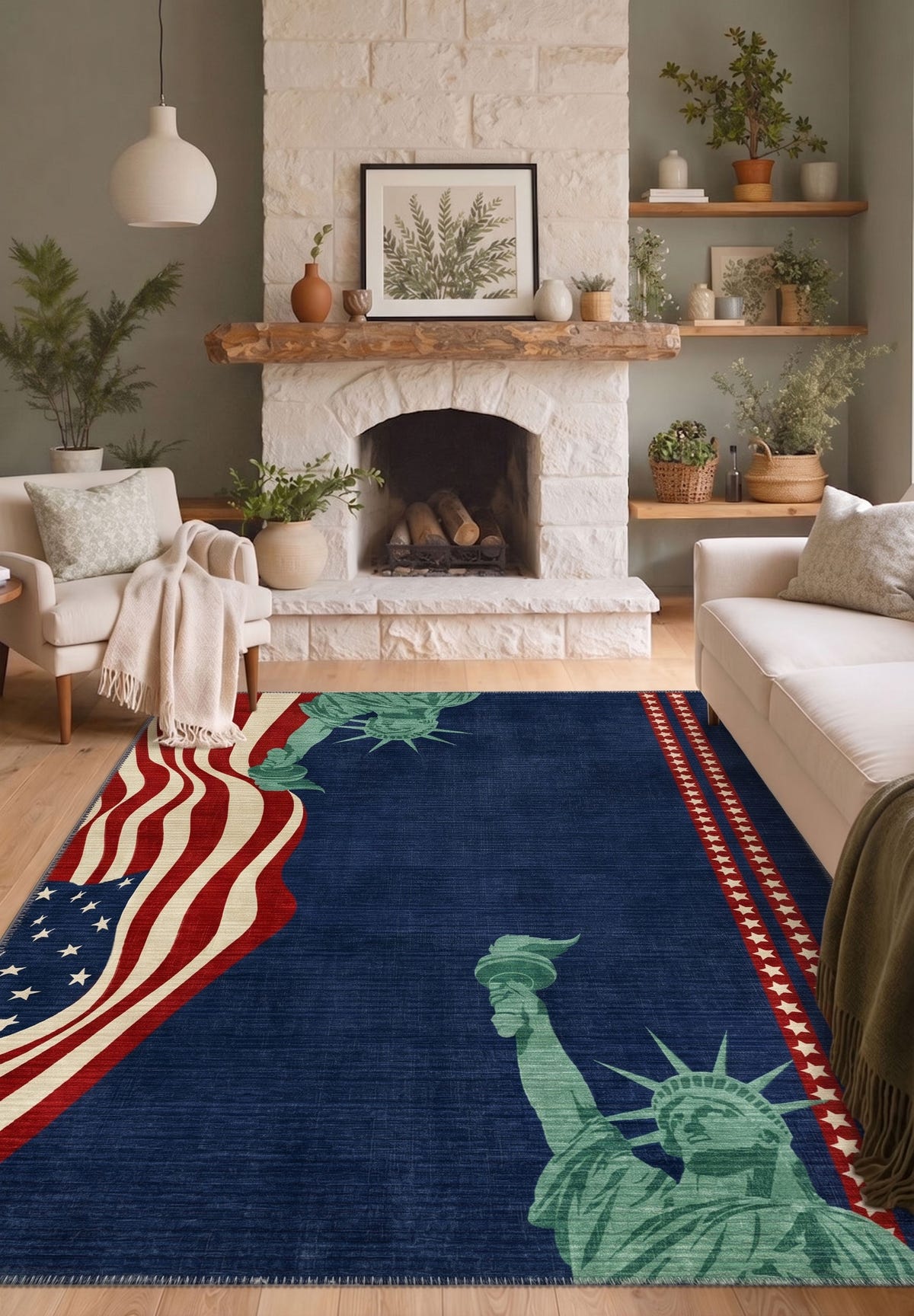 Liberty American Flag Rug