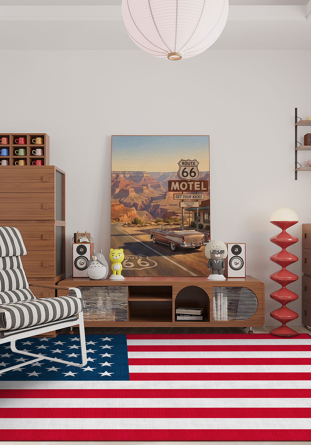 Old Glory USA Flag Rug