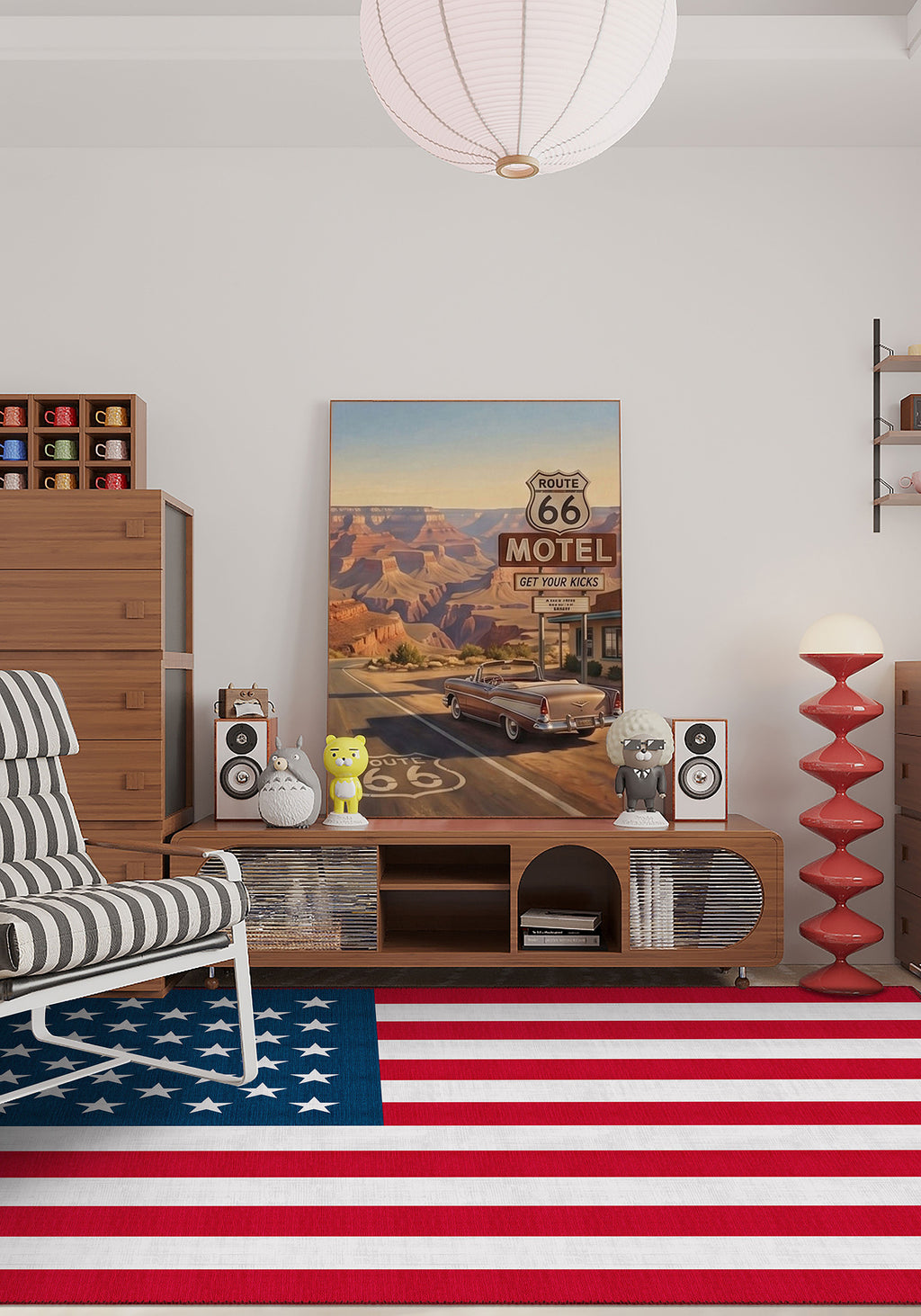 Old Glory USA Flag Rug
