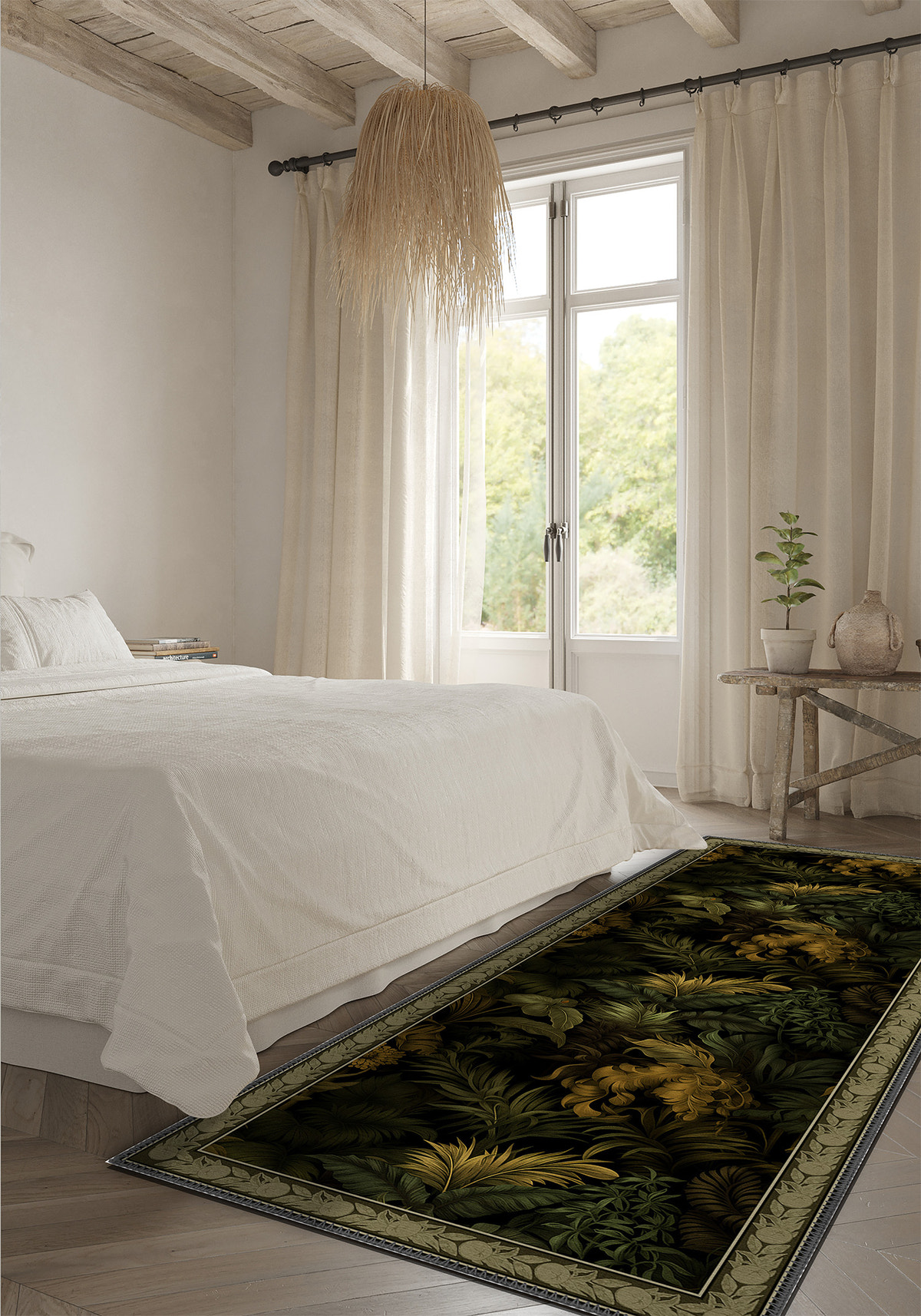 Alaric Floral Green Rug