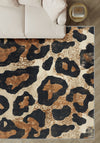 Leander Animal Print Washable Rug