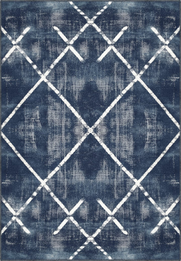 Margot Washable Blue Rug