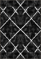 Margot Washable Black and White Rug