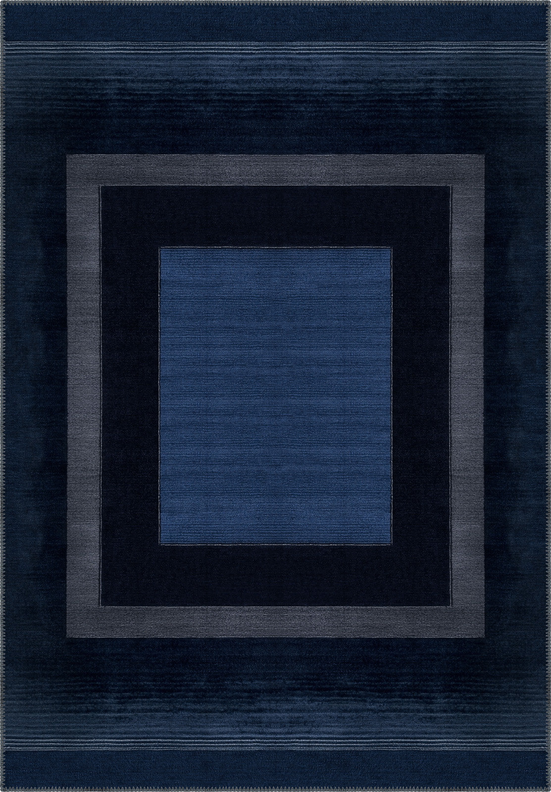 Mila Modern Navy Washable Rug