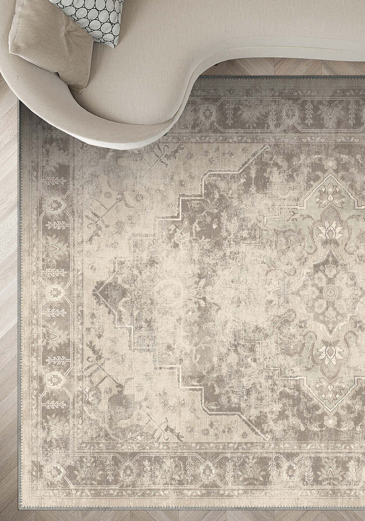 Selmira Beige Vintage Rug