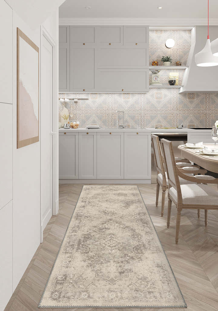 Selmira Beige Vintage Rug