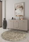 Sara Taupe Farmhouse Rug