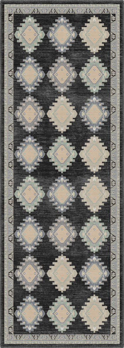 Taos Charcoal Navajo Inspired Rug