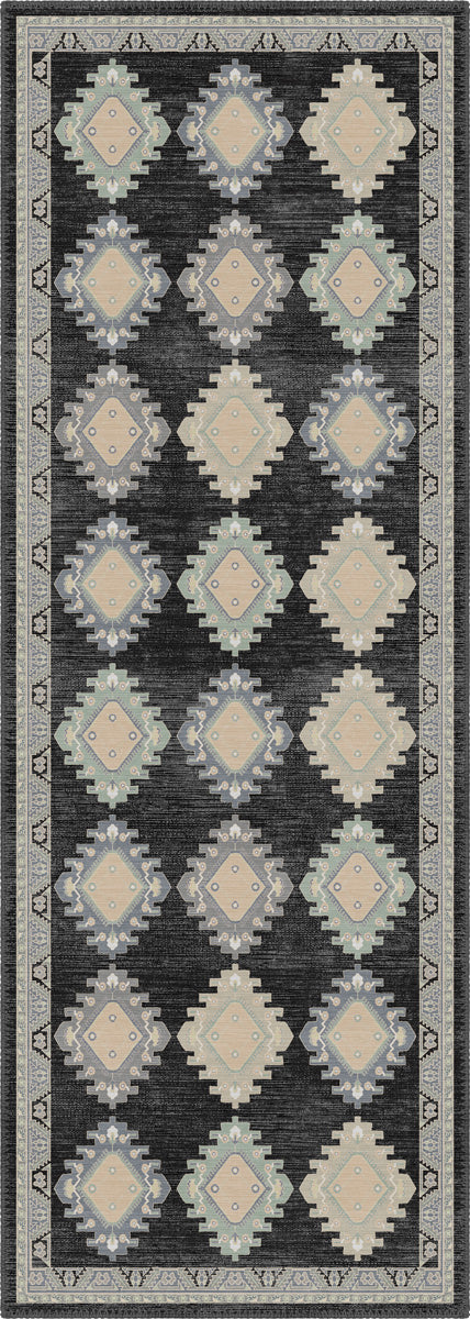 Taos Charcoal Navajo Inspired Rug