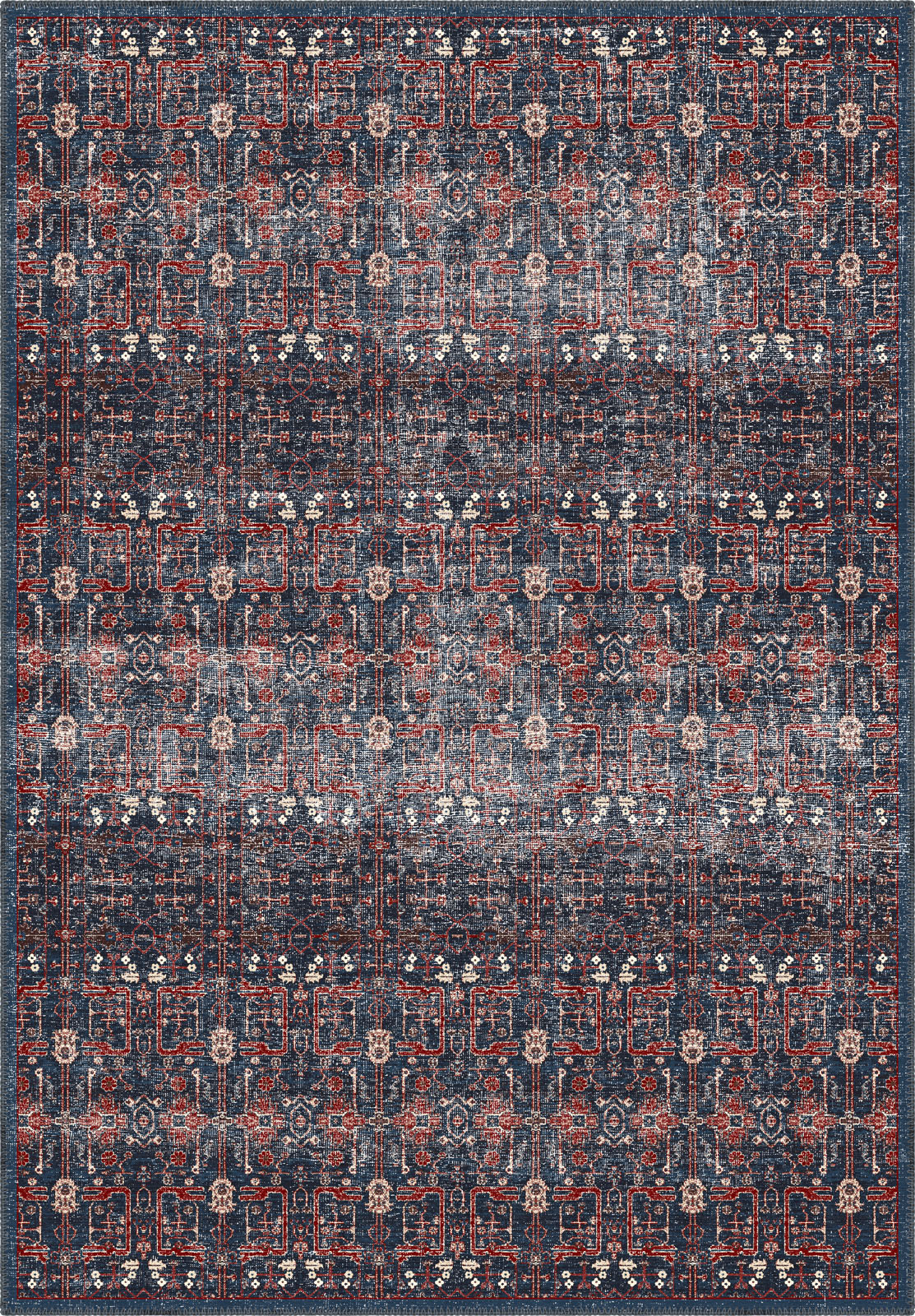 Gaia Washable Navy Rug