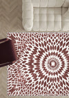 Juno Washable Burgundy Rug