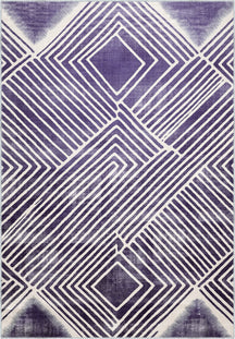 Bram Purple Modern Rug