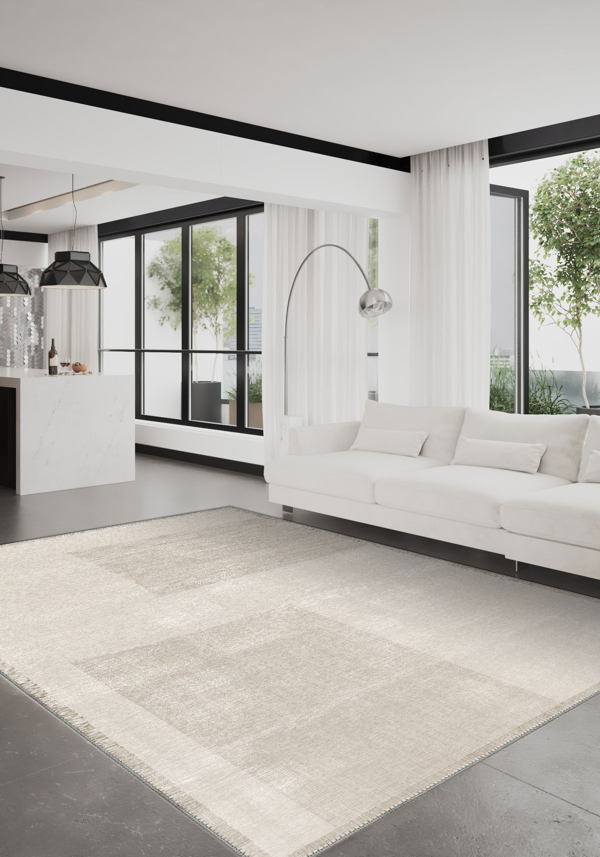 Aisling Neutral Washable Rug