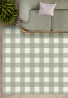 Jove Checkered Sage Green Rug