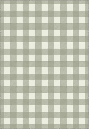 Jove Checkered Sage Green Rug