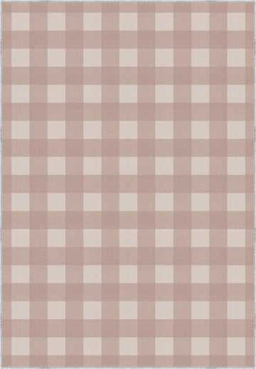 Jove Checkered Pink Rug
