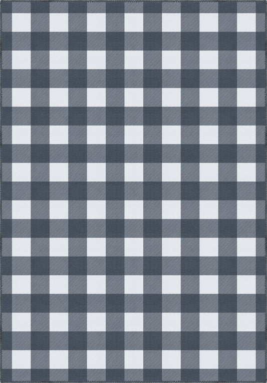 Jove Checkered Navy Rug