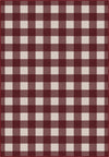 Jove Checkered Red Rug