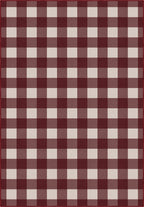 Jove Checkered Red Rug