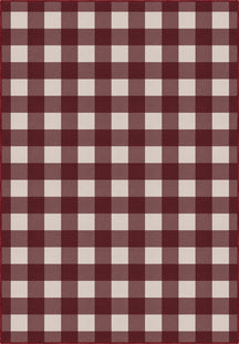 Jove Checkered Red Rug