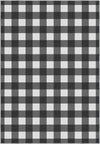 Jove Checkered Black and White Rug