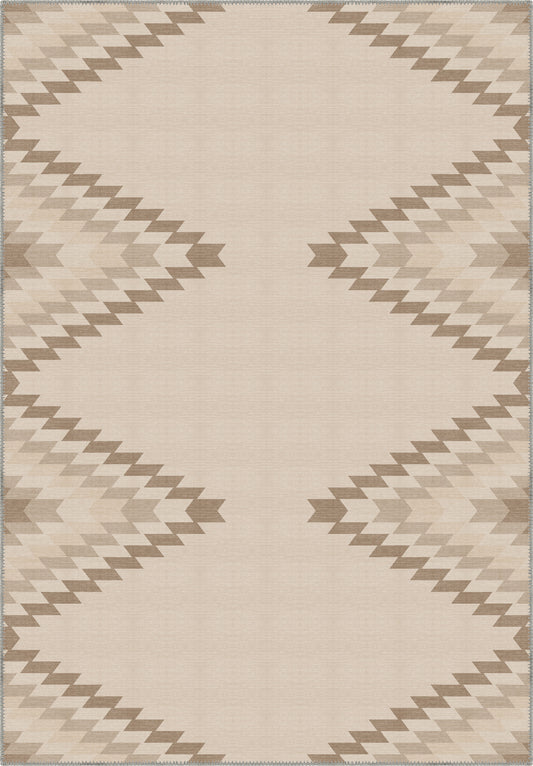 Cadmus Geometric Light Brown Rug