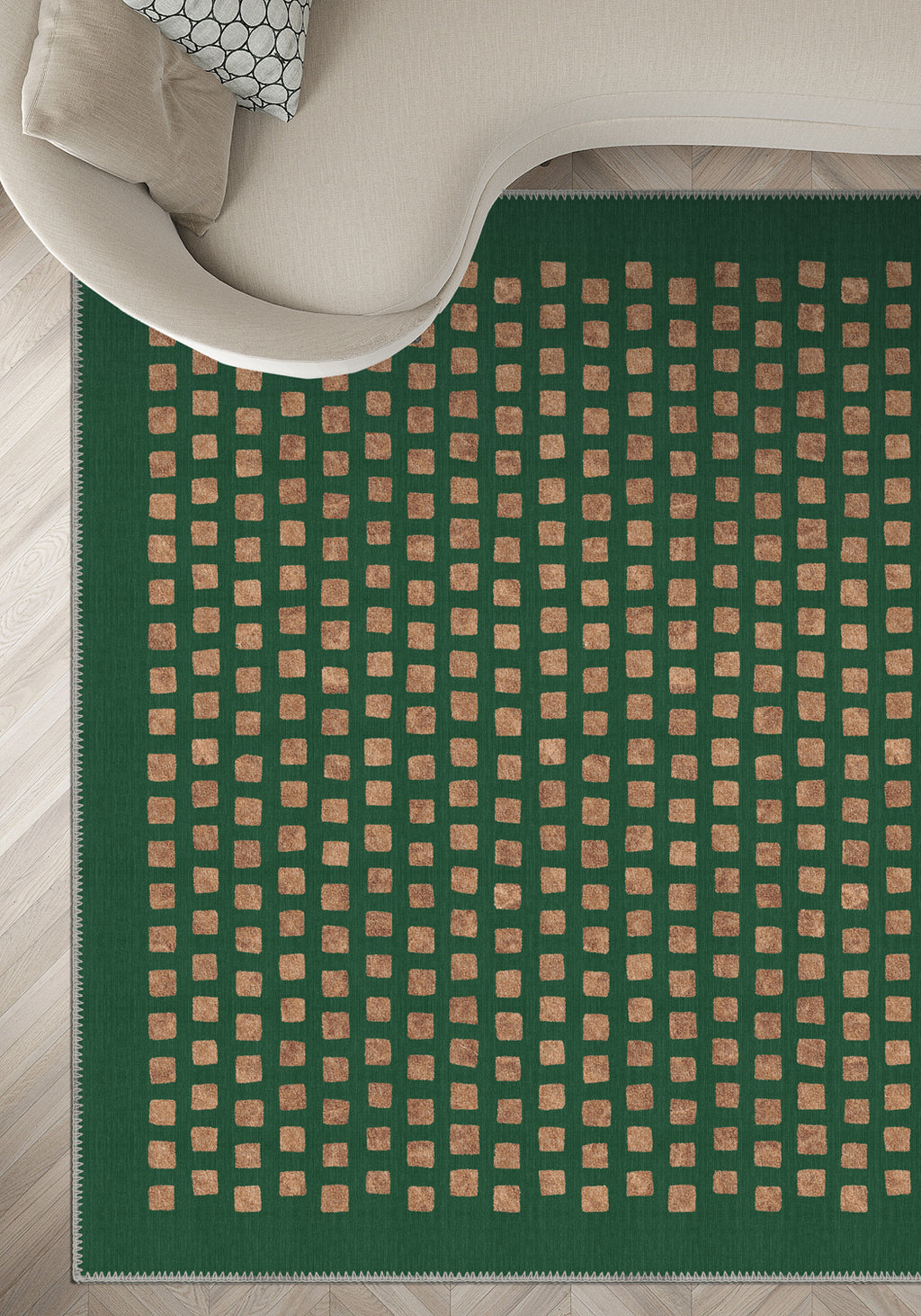Thalia Geometric Deep Green Rug