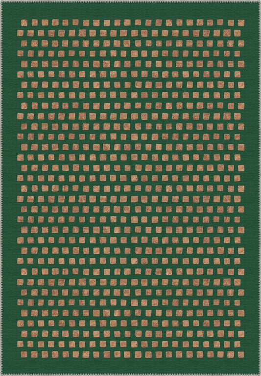 Thalia Geometric Deep Green Rug