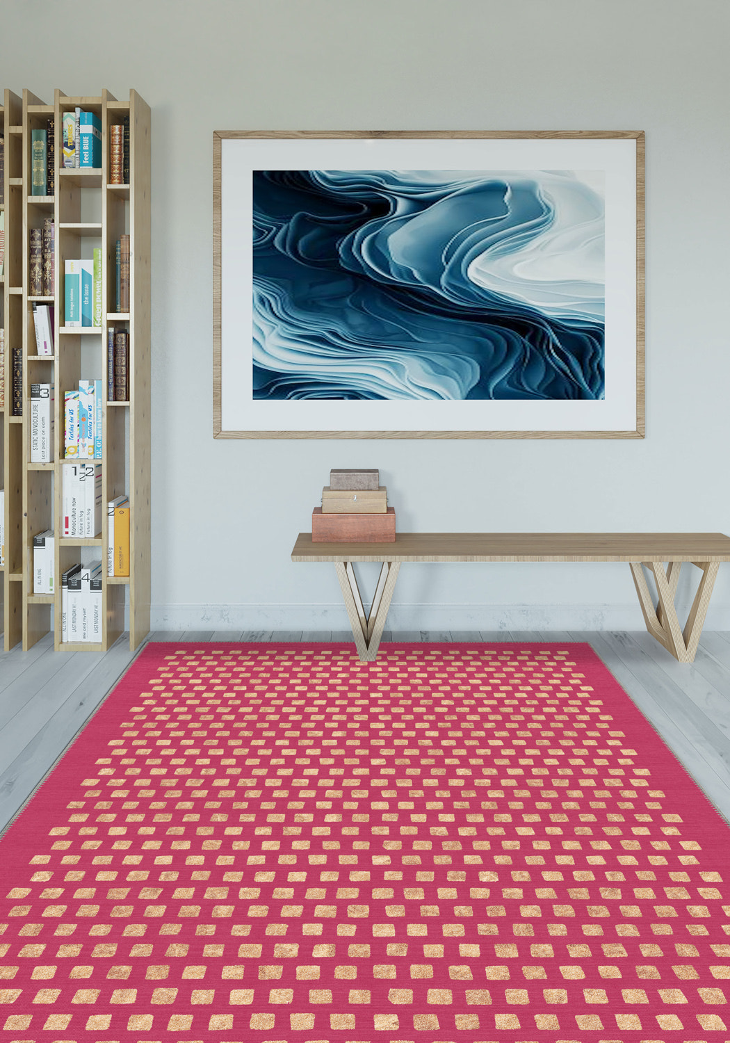 Thalia Modern Pink Rug