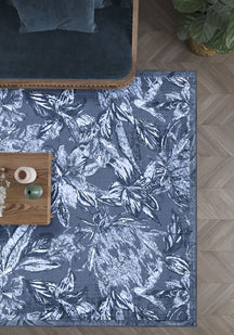 Liora Floral Blue Rug