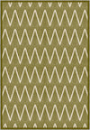 Siena Chevron Green Rug