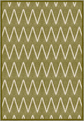 Siena Chevron Green Rug