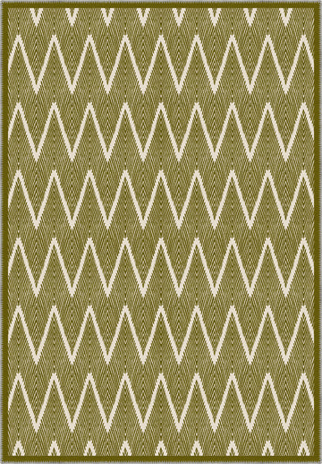 Siena Chevron Green Rug