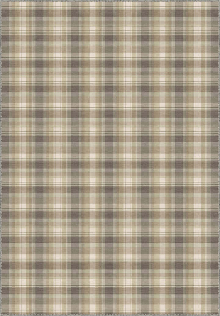 Odette Beige Plaid Rug