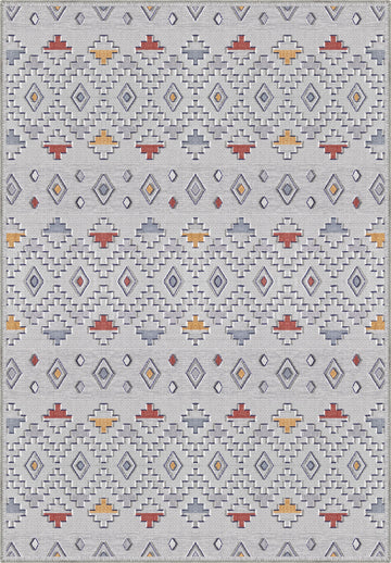Mateo Grey Aztec Rug