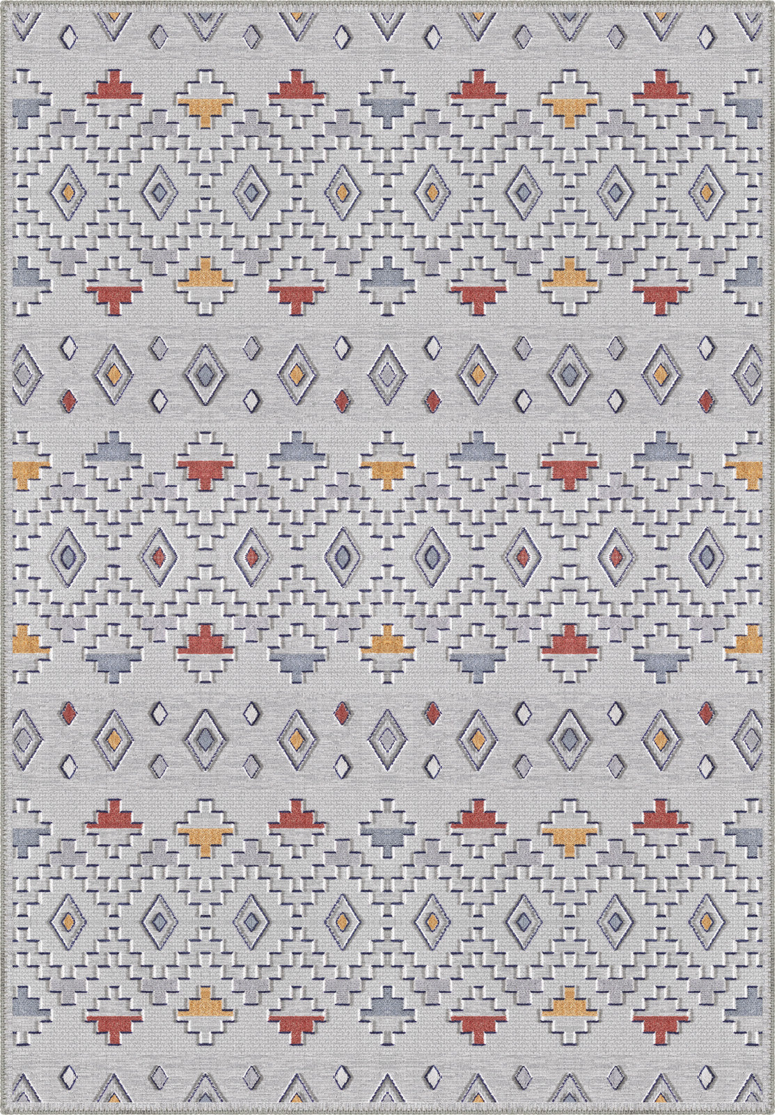 Mateo Grey Aztec Rug