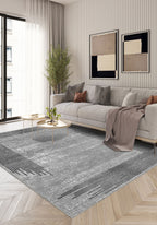 Ayden Grey Bordered Rug