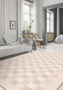 Liam Geometric Pink Rug