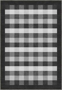 Liam Bordered Anthracite Rug