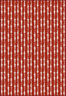 Penelope Red Striped Rug