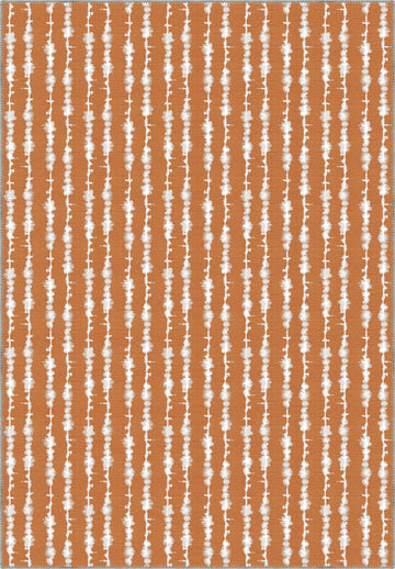 Penelope Orange Striped Rug