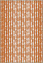 Penelope Orange Striped Rug