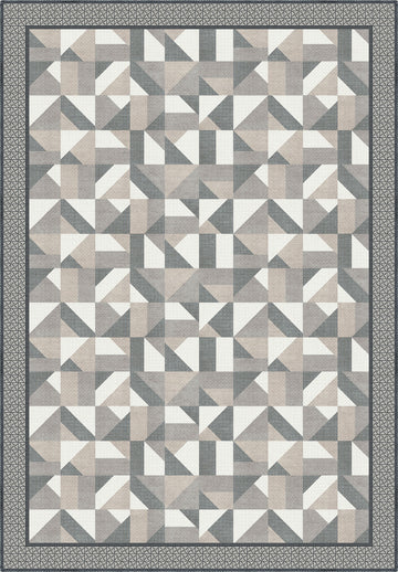 Brooke Geometric Grey Rug