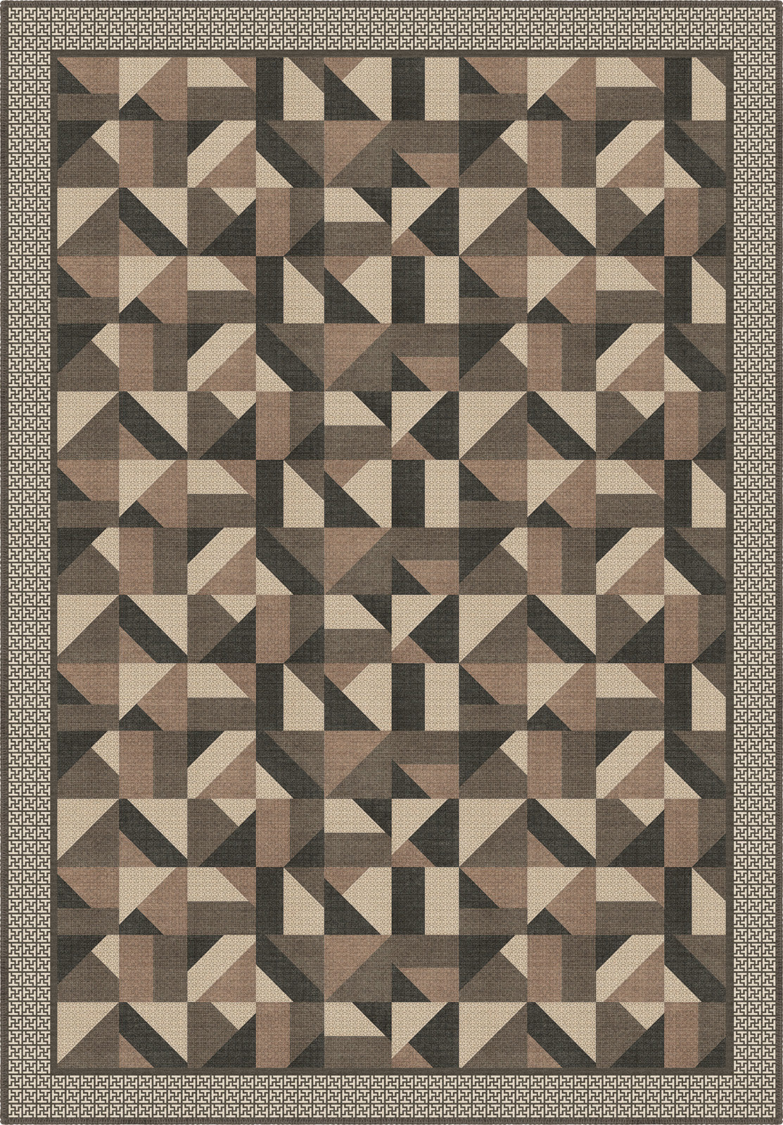 Brooke Brown Geometric Rug